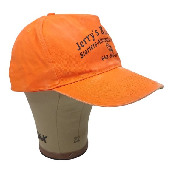 Otto Hunter Orange Jerrys Rebuilders Snapback Cap Trucker Baseball Hat - Picture 3 of 12